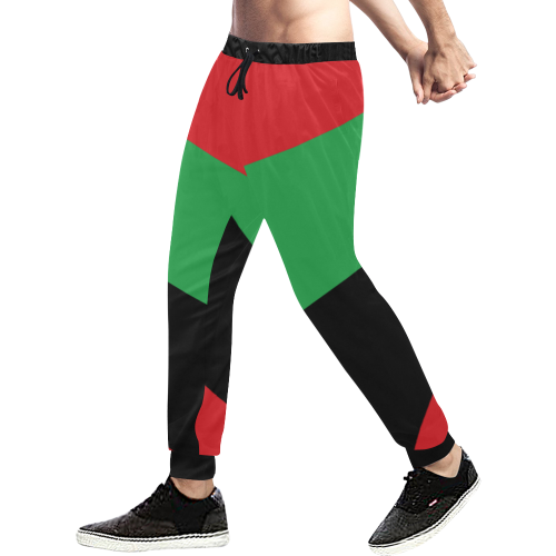 RGB Stripe Men's Jogging Pants Men's All Over Print Sweatpants (Model L11)