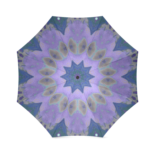 Purple Mandala Geometric Foldable Umbrella (Model U01)