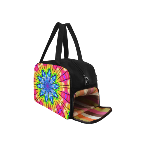 Spring Flowers Awakening Fractal Mandala Abstract Fitness Handbag (Model 1671)