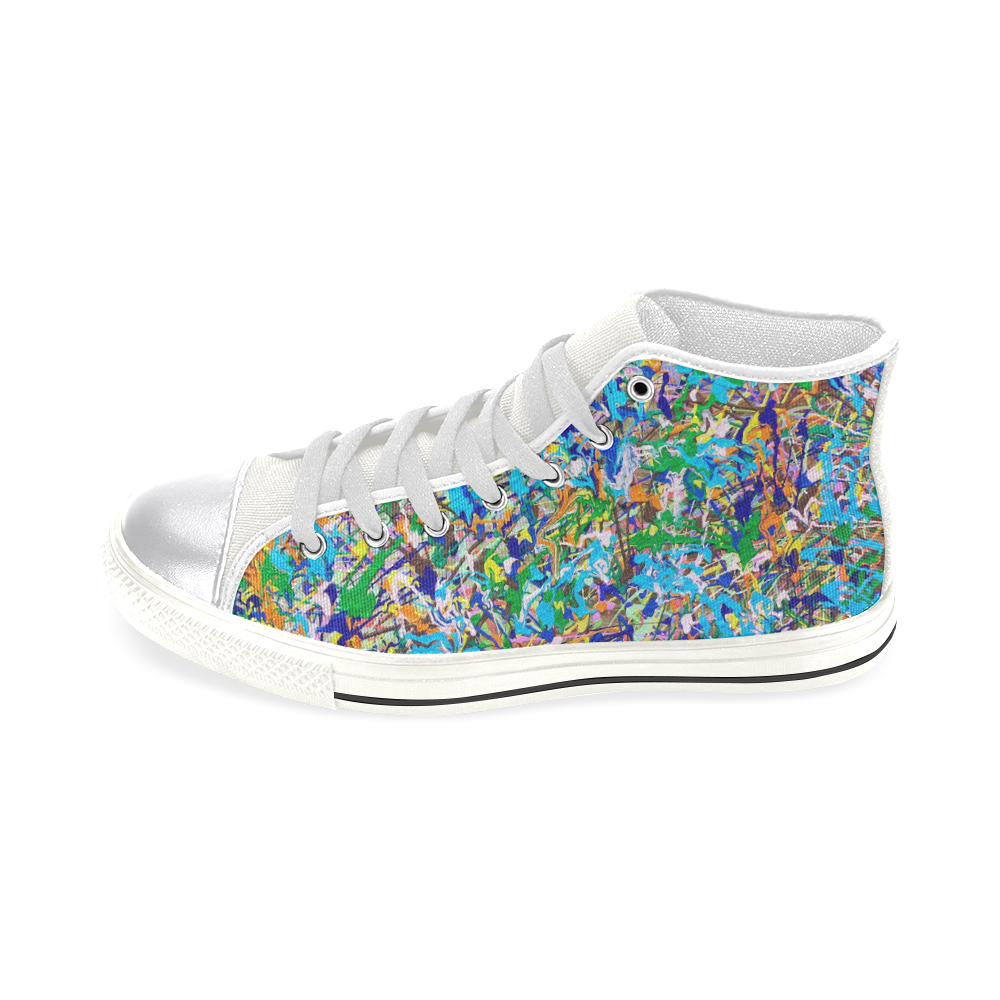 Chill Women's Classic High Top Canvas Shoes (Model 017)