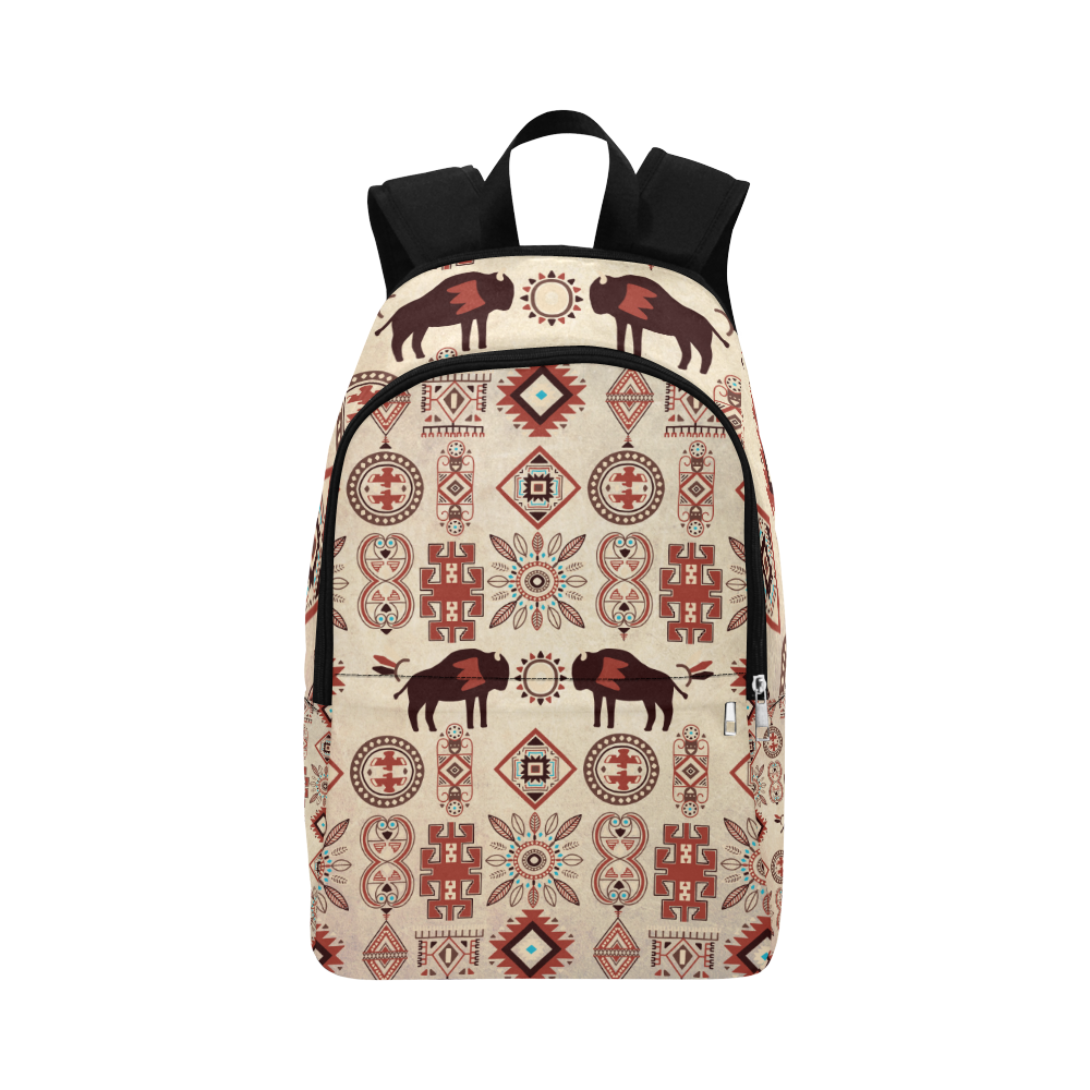 American Native Buffalo Fabric Backpack for Adult (Model 1659)