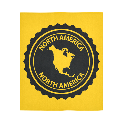 North America stamp Cotton Linen Wall Tapestry 51"x 60"