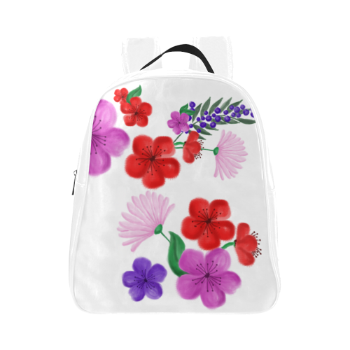 BUNCH OF FLOWERS School Backpack (Model 1601)(Small)