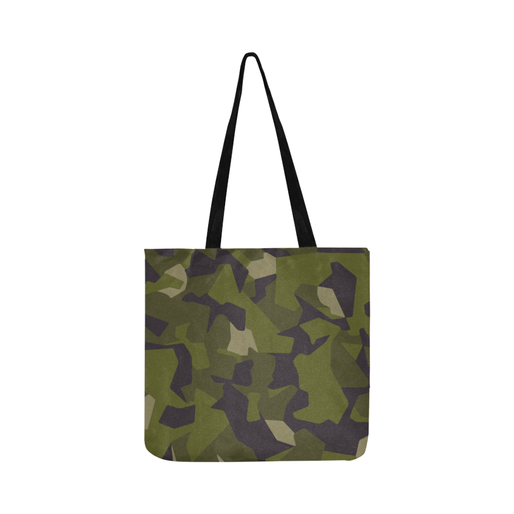 Swedish M90 woodland camouflage Reusable Shopping Bag Model 1660 (Two sides)
