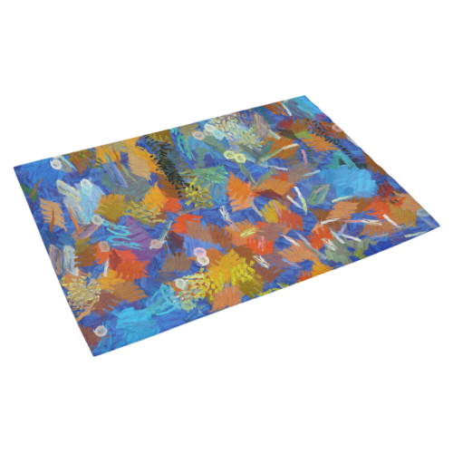 Colorful paint strokes Azalea Doormat 30" x 18" (Sponge Material)
