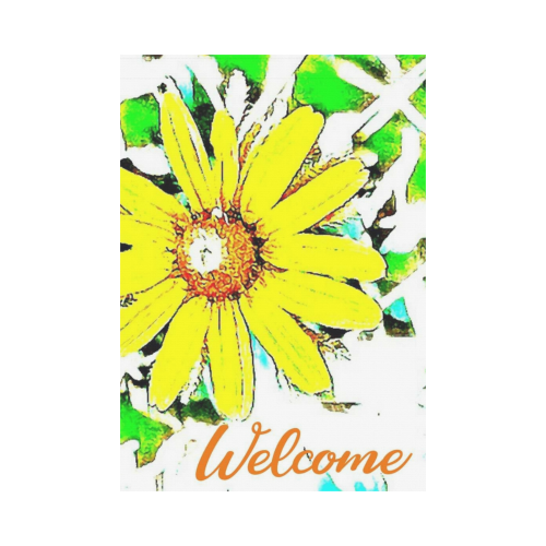 Black-Eyed Susan Welcome Garden Flag 28''x40'' （Without Flagpole）