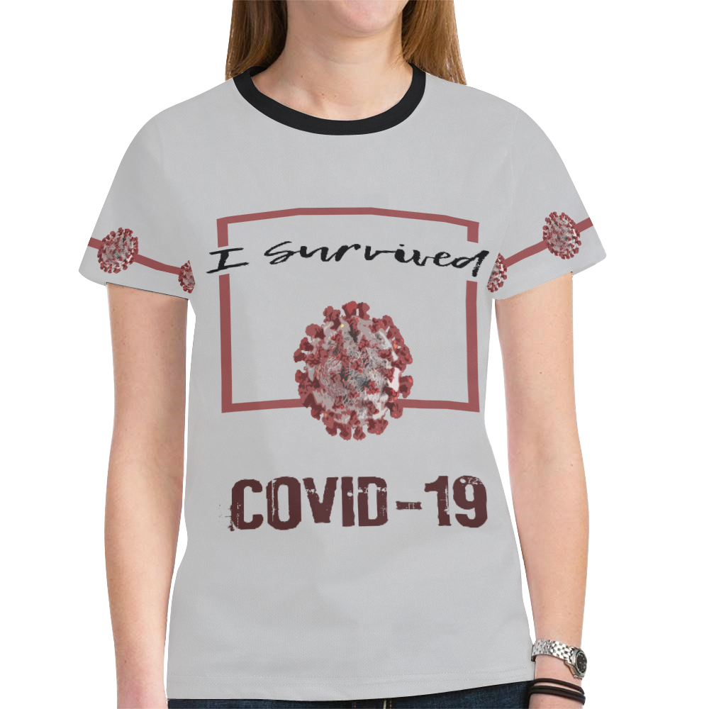 COVID New All Over Print T-shirt for Women (Model T45)