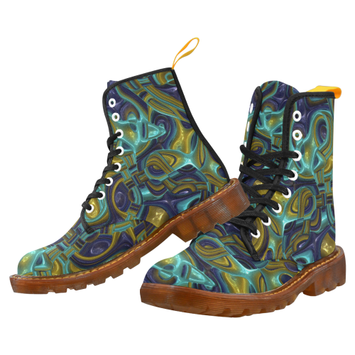 Abstract Art Deco 13 by JamColors Martin Boots For Women Model 1203H
