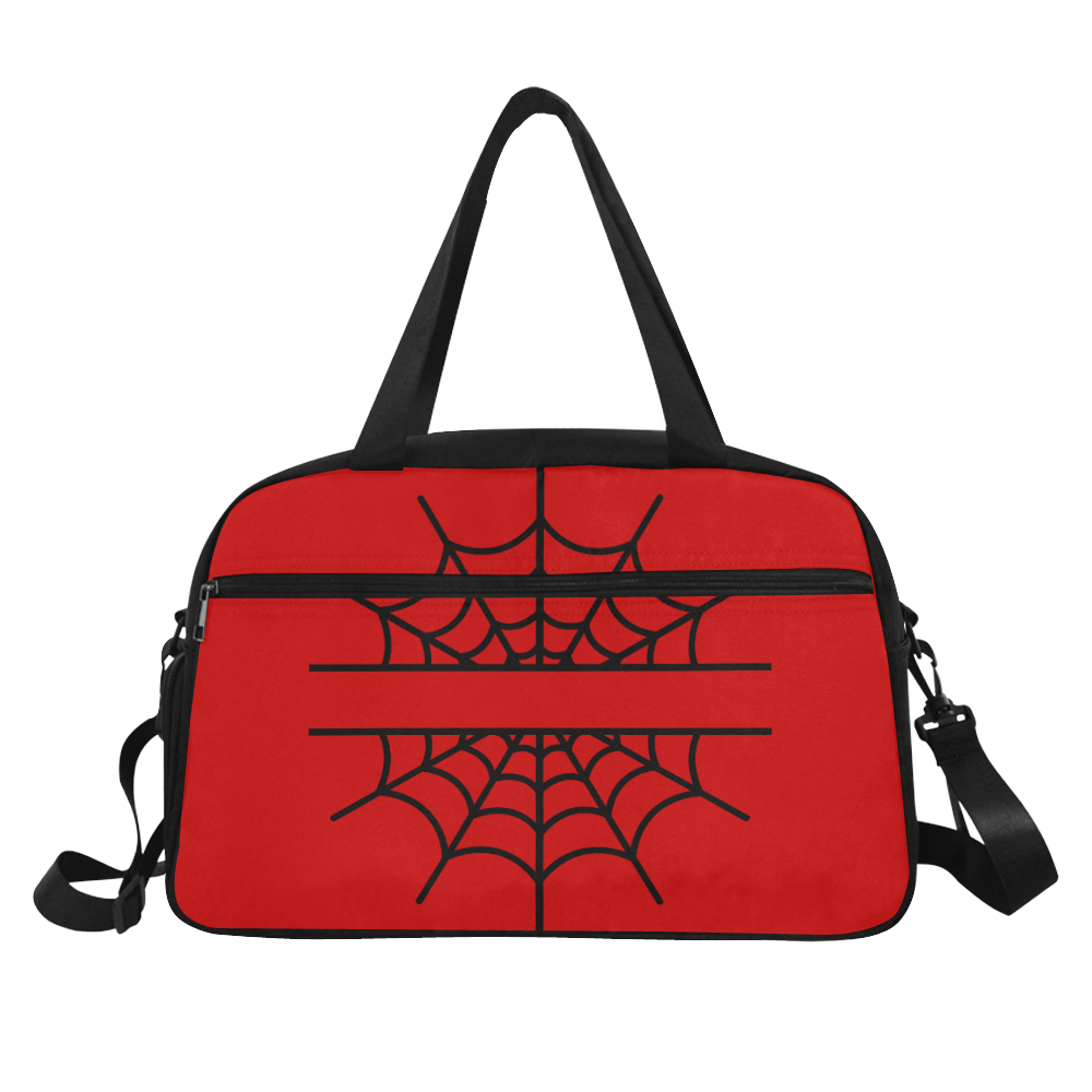 Spiderweb Red Fitness Handbag (Model 1671)