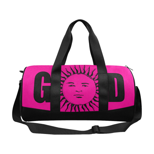GOD Duffle Bag Pink & Black Duffle Bag (Model 1679)