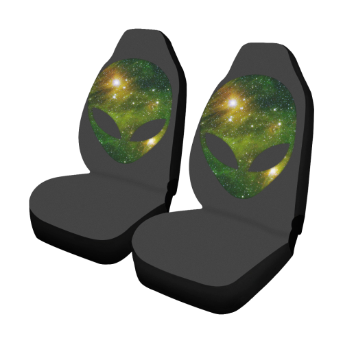 Cosmic Alien - Galaxy - Stars Car Seat Covers (Set of 2)