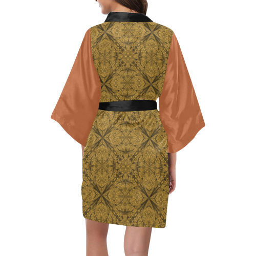 Gold Mosaic Kimono Robe