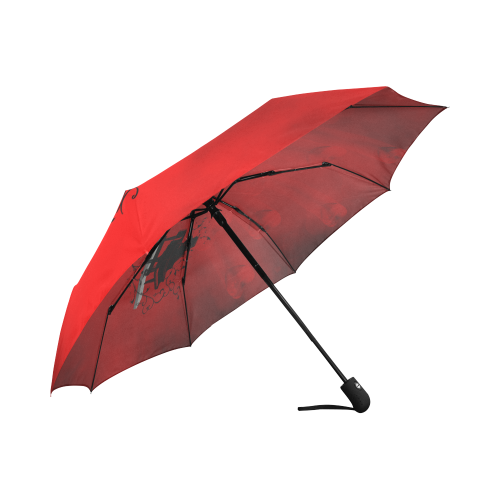 Music, piano guitar and wonderful heart Auto-Foldable Umbrella (Model U04)