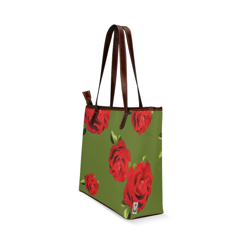 Fairlings Delight's Floral Luxury Collection- Red Rose Handbag 53086h1a17 Shoulder Tote Bag (Model 1646)