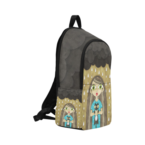 We Love Rain Fabric Backpack for Adult (Model 1659)