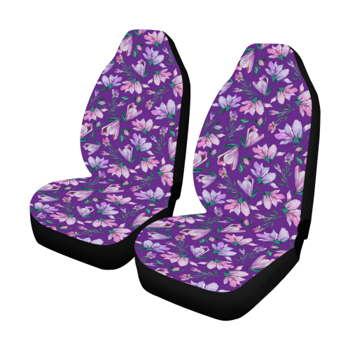 Purple Spring Car Seat Covers (Set of 2)