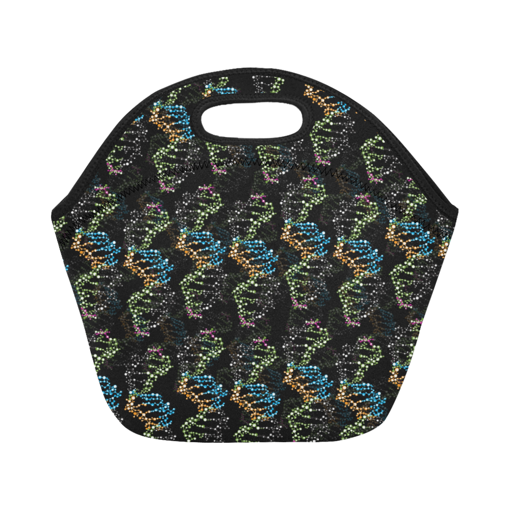 DNA pattern - Biology - Scientist Neoprene Lunch Bag/Small (Model 1669)