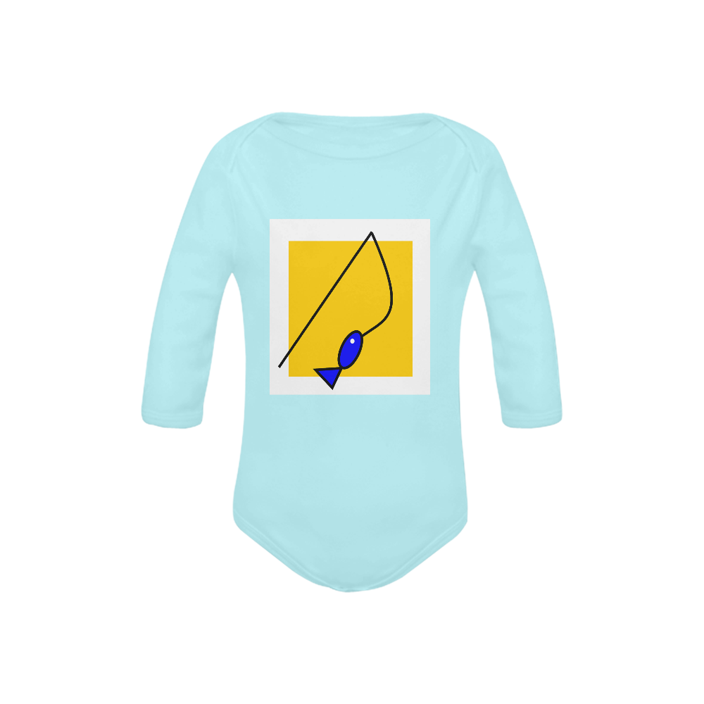 FISHIN Baby Powder Organic Long Sleeve One Piece (Model T27)