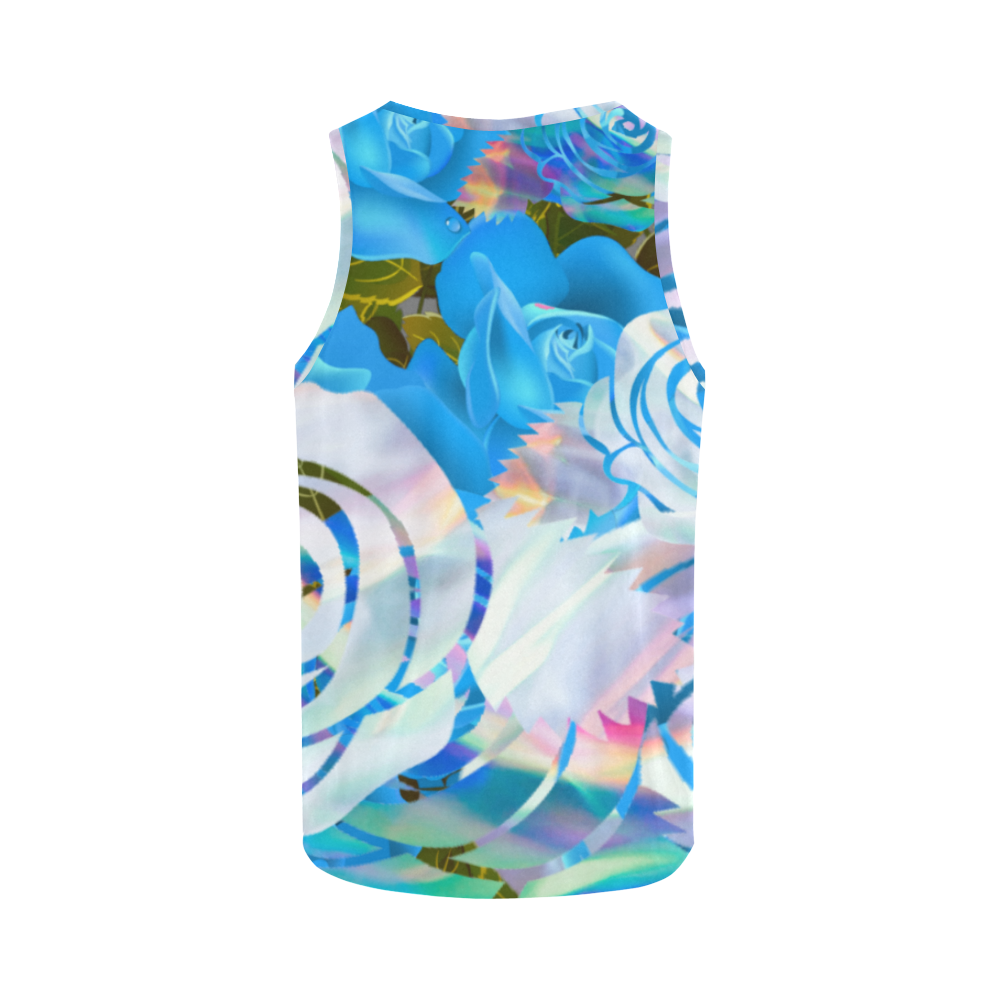 Pastel Roses All Over Print Tank Top for Women (Model T43)