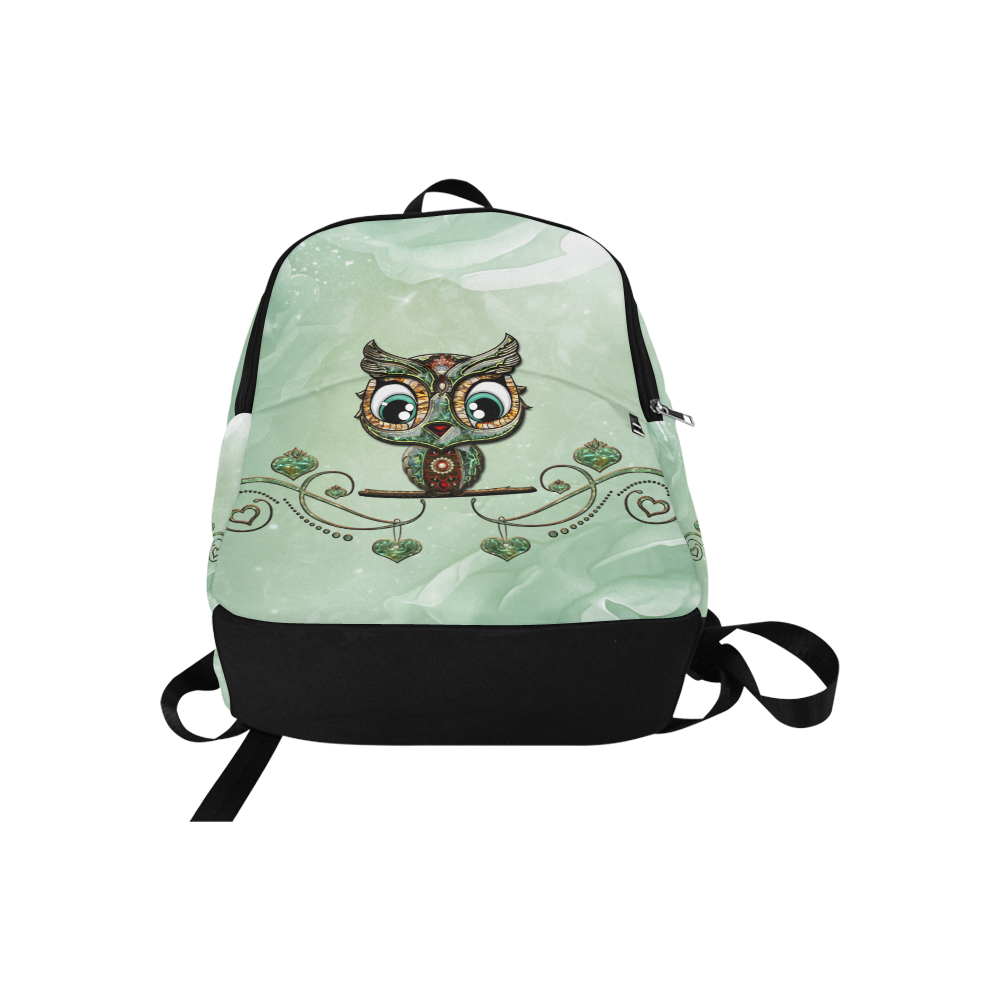 Cute little owl, diamonds Fabric Backpack for Adult (Model 1659)