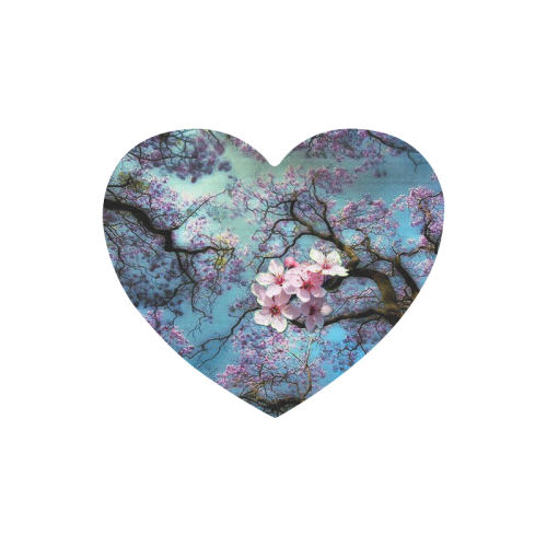 Cherry blossomL Heart-shaped Mousepad