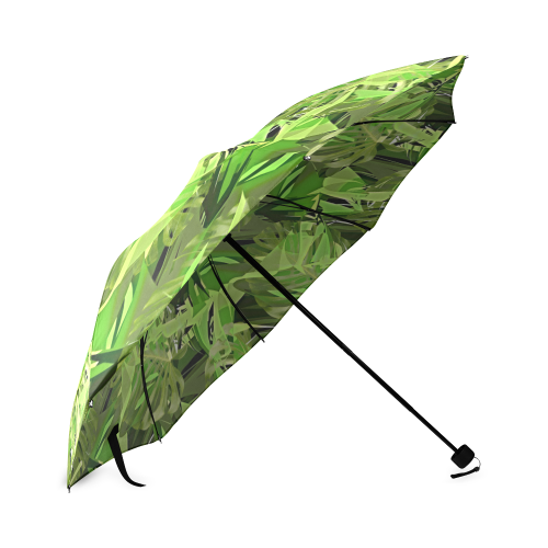 Tropical Jungle Leaves Camouflage Foldable Umbrella (Model U01)