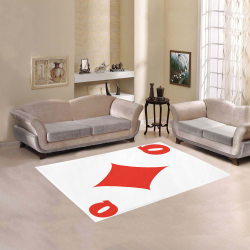 Playing Card Queen of Diamonds Area Rug 5'3''x4'