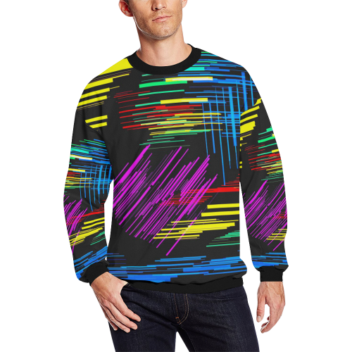New Pattern factory 2A by JamColors All Over Print Crewneck Sweatshirt for Men/Large (Model H18)