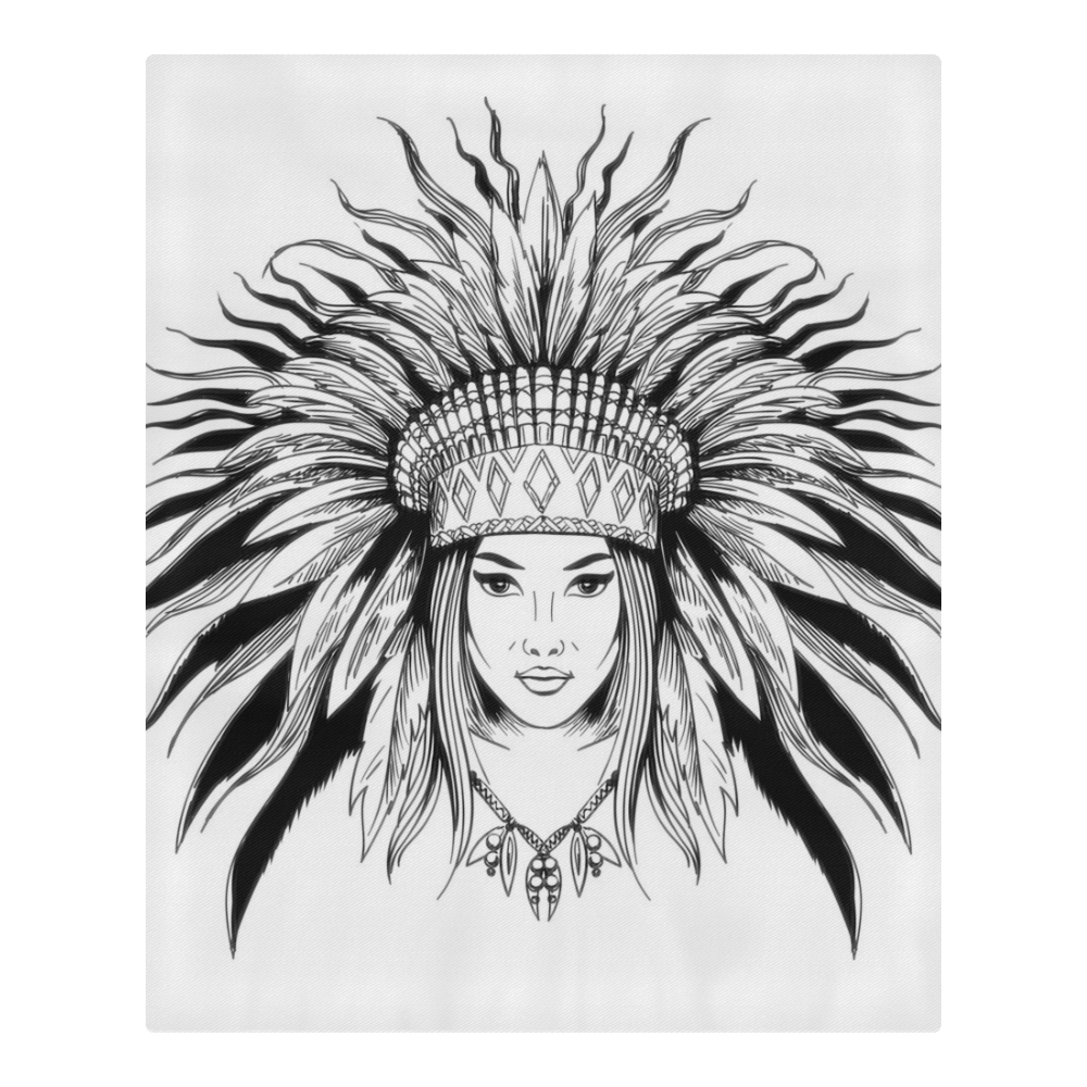 Native American Female 3-Piece Bedding Set