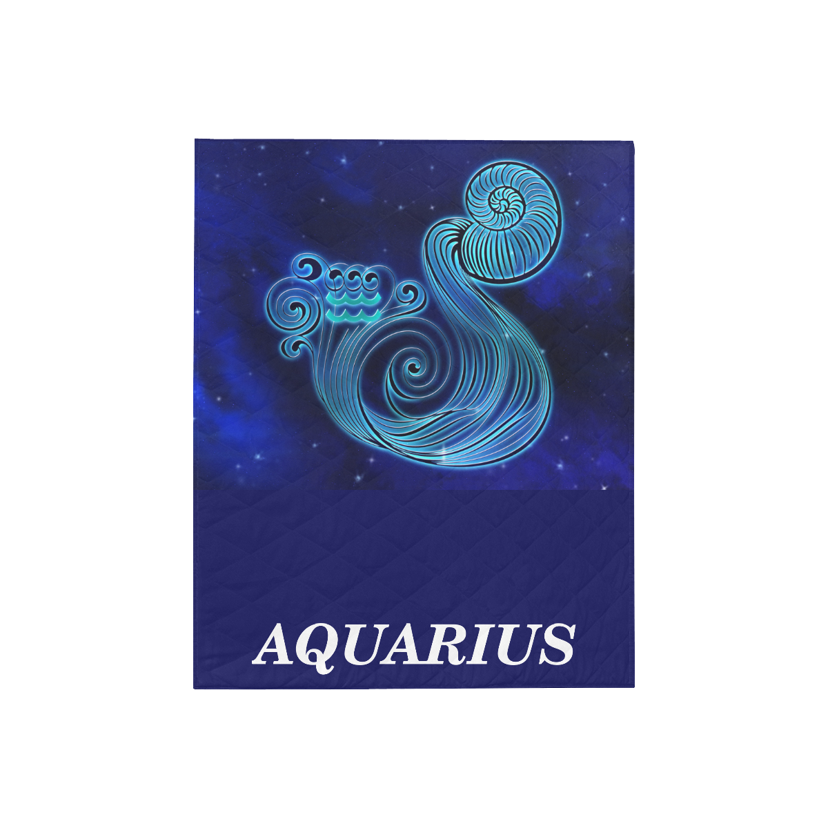 Aquarius design Quilt 40"x50"