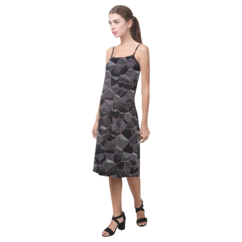 Anthracite Alcestis Slip Dress (Model D05)