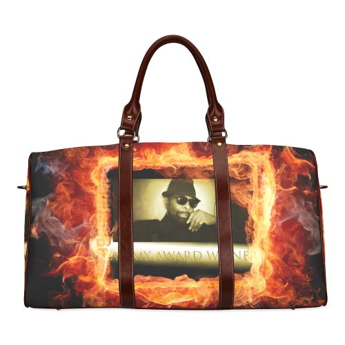 Grammy Winner William Bell On Fire Waterproof Travel Bag/Large (Model 1639)