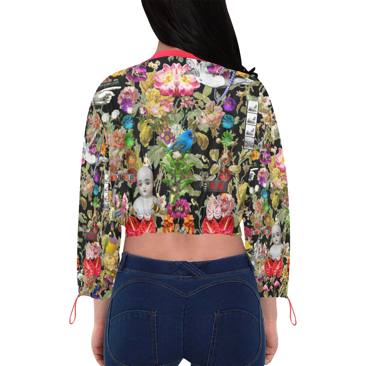 Let me Count the Ways Cropped Chiffon Jacket for Women (Model H30)