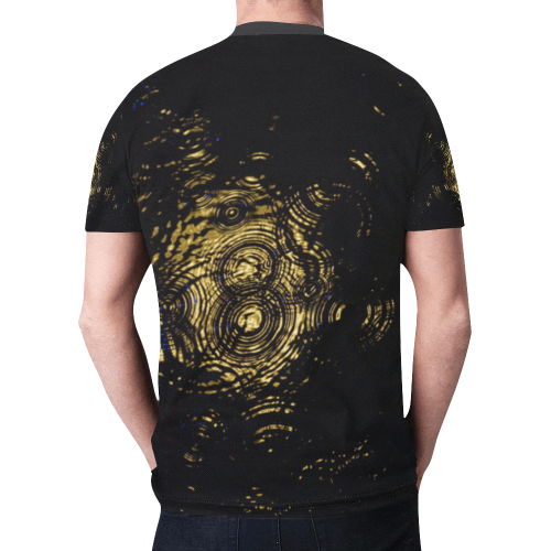 Sun Ripple New All Over Print T-shirt for Men/Large Size (Model T45)