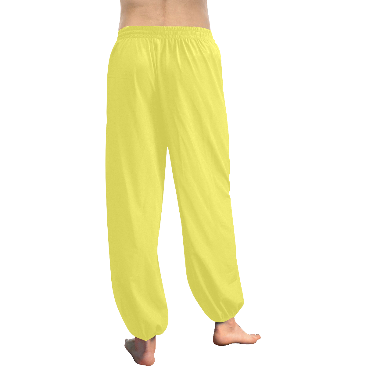 Darling Dahlia Yellow Solid Color Women's All Over Print Harem Pants (Model L18)