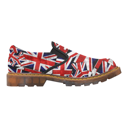 Union Jack British UK Flag Martin Women's Slip-On Loafer (Model 12031)