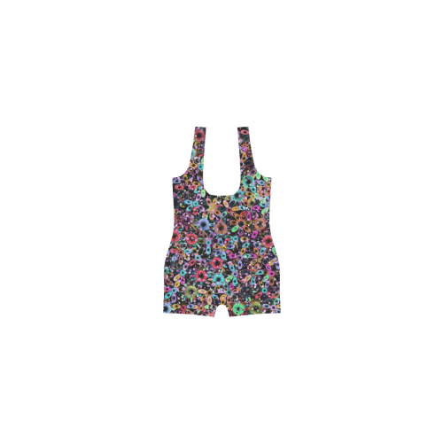 Vivid floral pattern 4181C by FeelGood Classic One Piece Swimwear (Model S03)