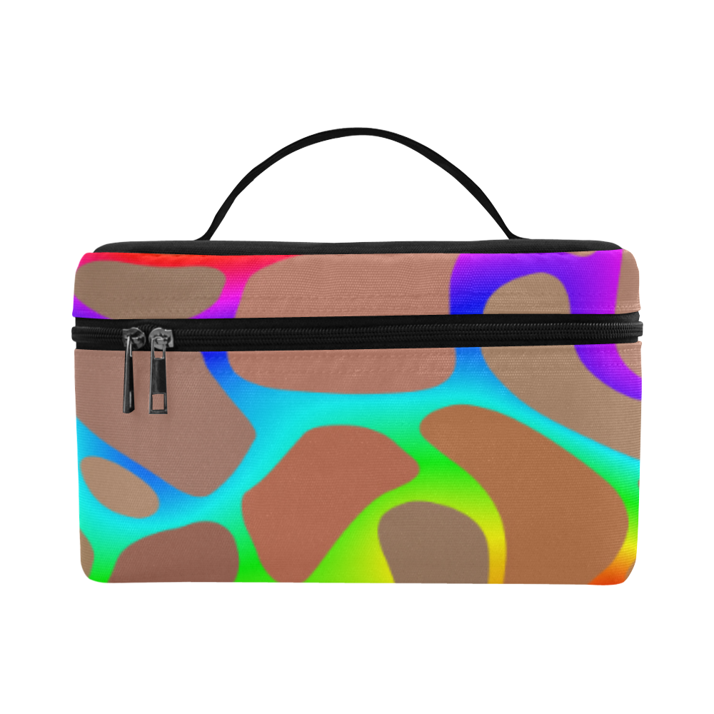 Colorful wavy shapes Cosmetic Bag/Large (Model 1658)