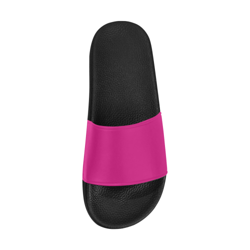 color Barbie pink Men's Slide Sandals (Model 057)