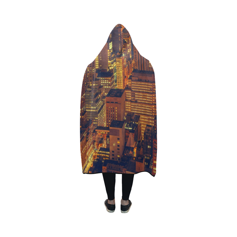 NYC LARGE Hooded Blanket 50''x40''