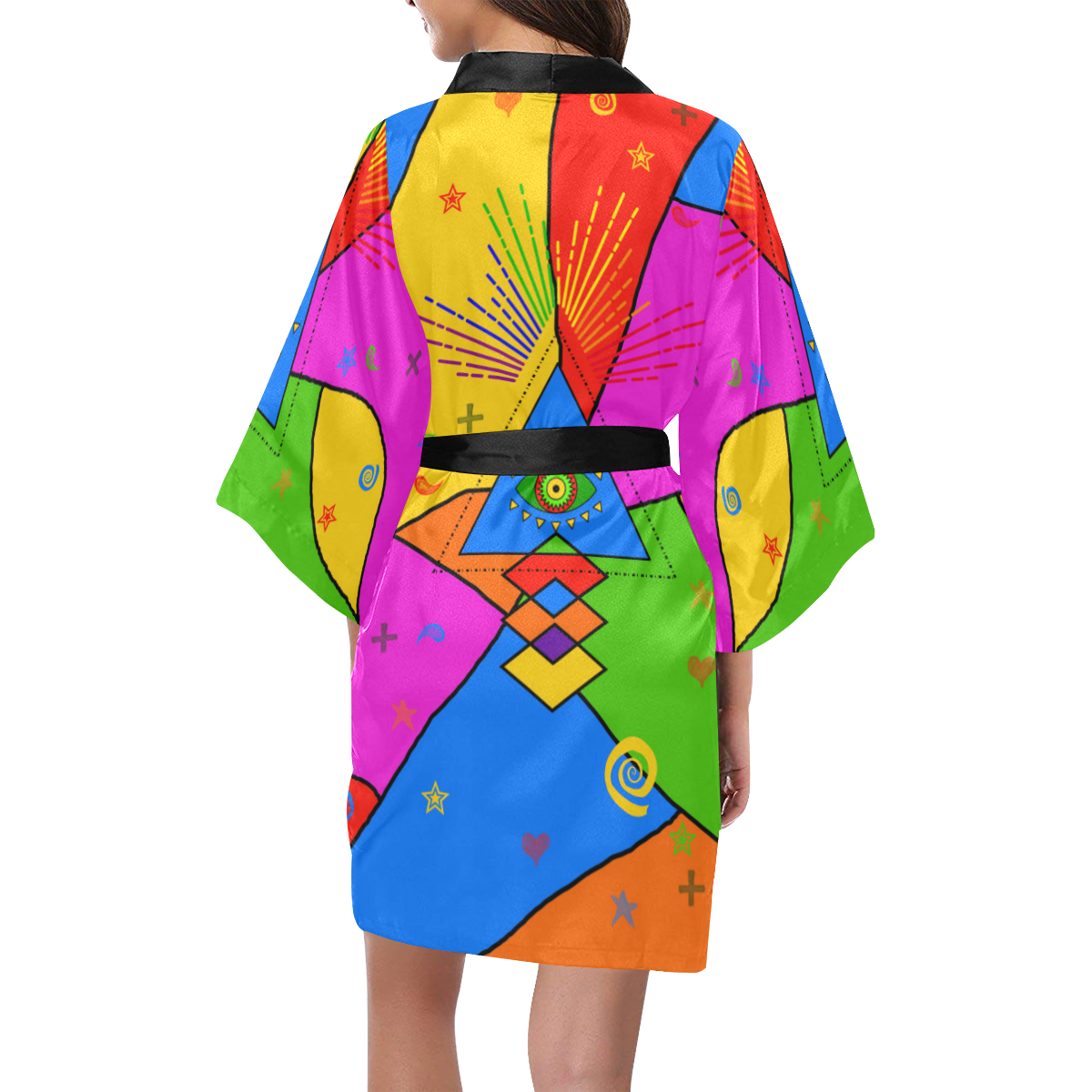 All Seeing Eye Popart Kimono Robe
