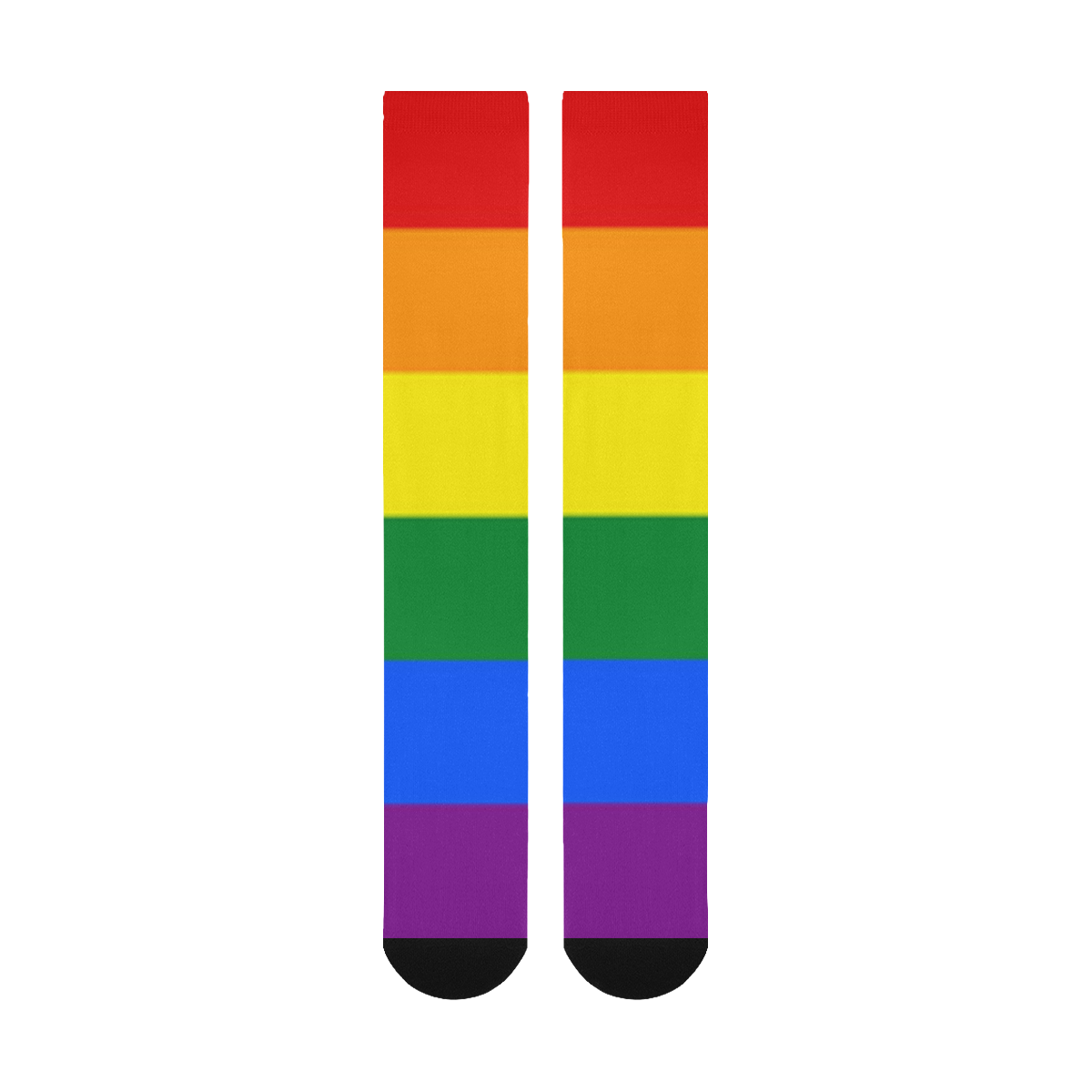 Gay Pride Rainbow Flag Stripes Over-The-Calf Socks