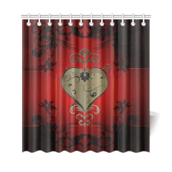 Wonderful decorative heart Shower Curtain 69"x72"
