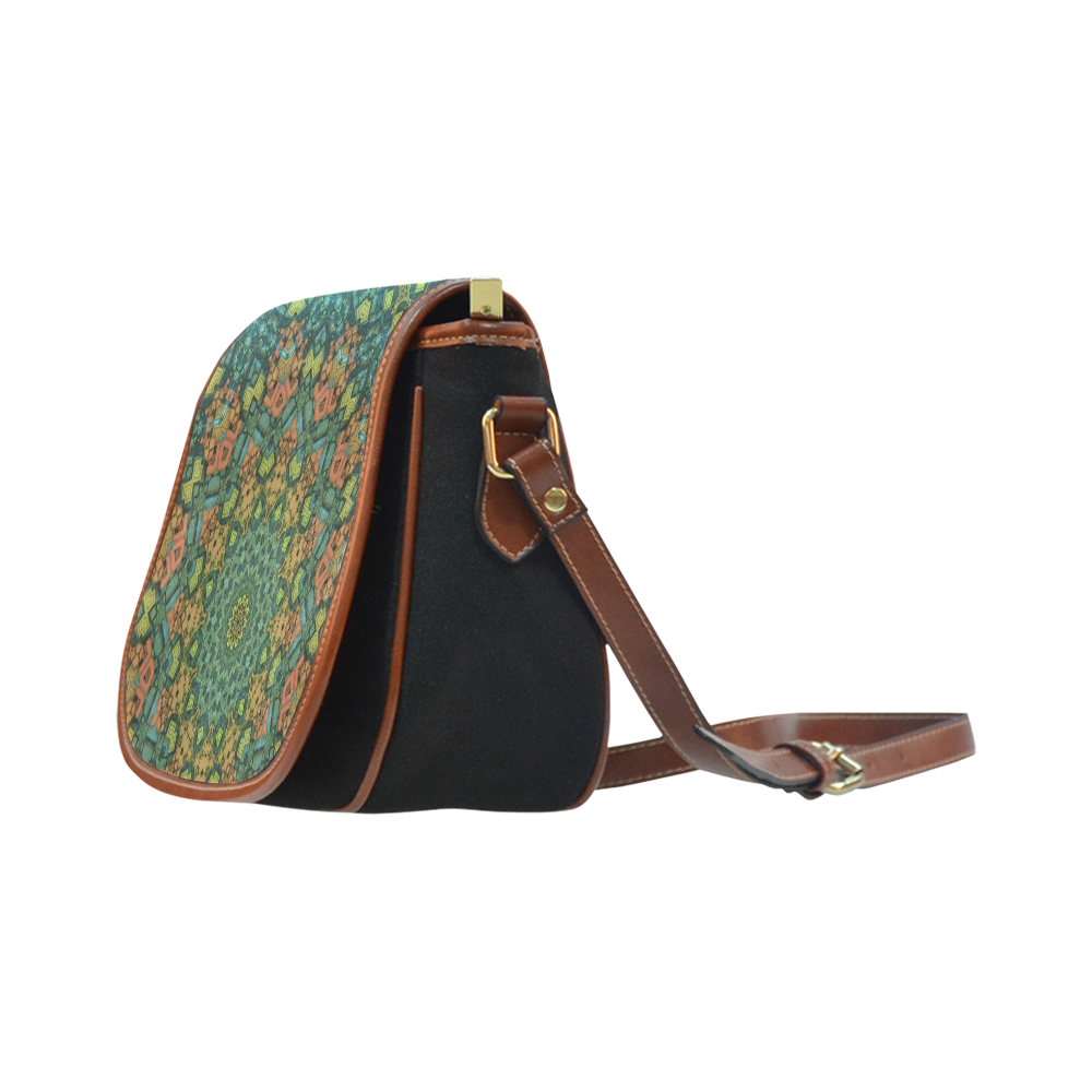 Ever Expanding Mandala Saddle Bag/Small (Model 1649)(Flap Customization)