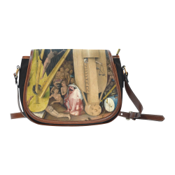 Hieronymus Bosch-The Garden of Earthly Delights (m Saddle Bag/Small (Model 1649)(Flap Customization)