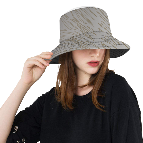 Design hat - with lines g. All Over Print Bucket Hat