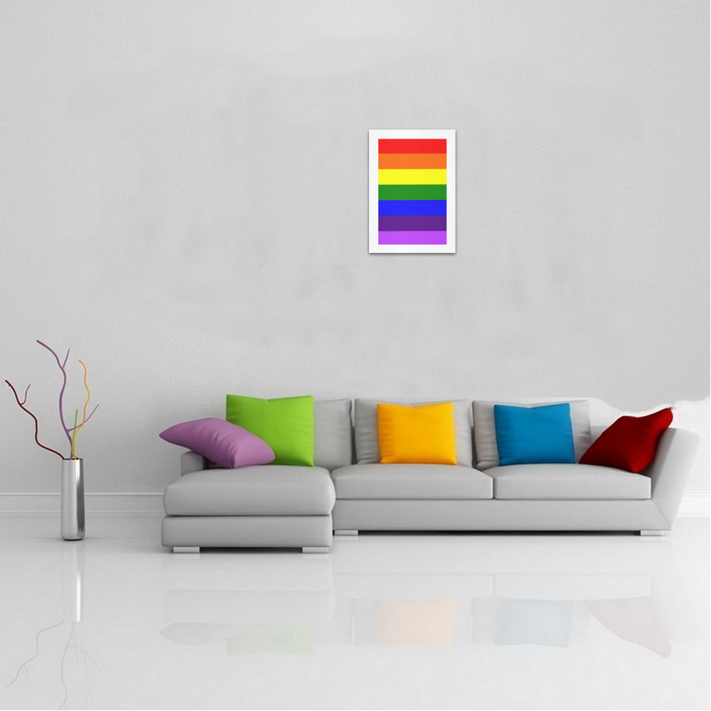 Rainbow Flag (Gay Pride - LGBTQIA+) Art Print 7‘’x10‘’