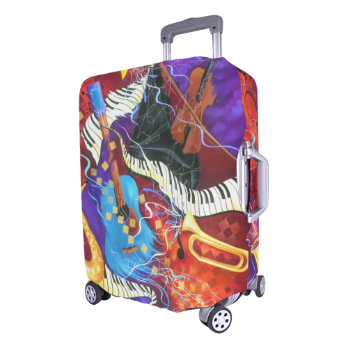 Luggage Cover Jazz Music Sax Luggage Cover/Large 26"-28"