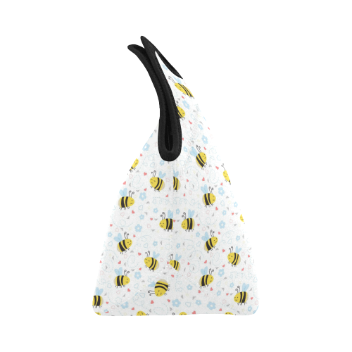Cute Bee Pattern Neoprene Lunch Bag/Small (Model 1669)