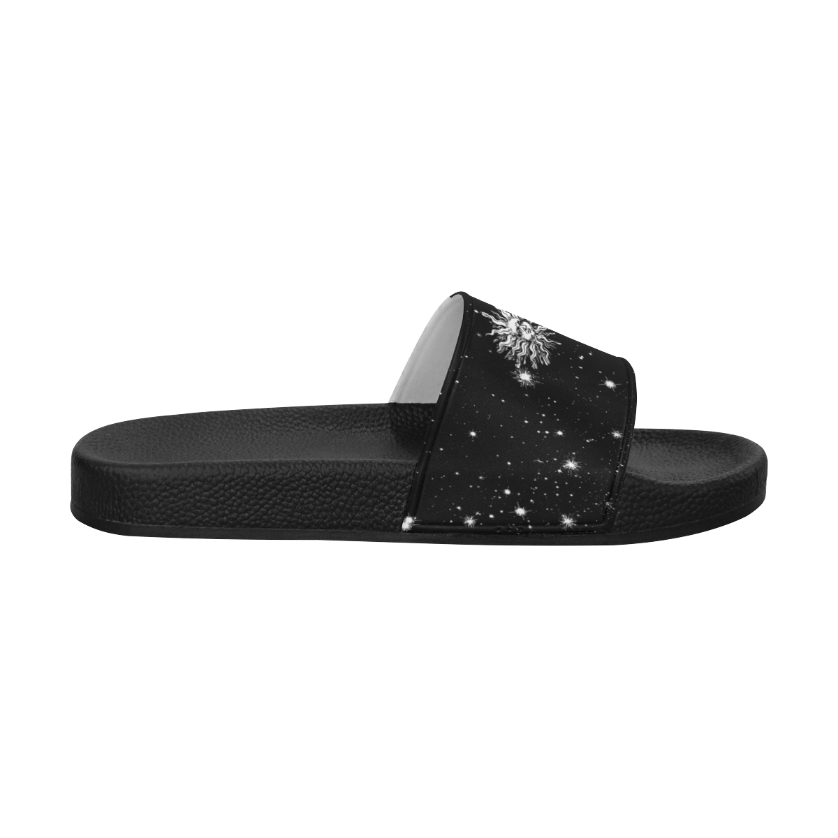 Mystic Stars, Moon and Sun Men's Slide Sandals/Large Size (Model 057)